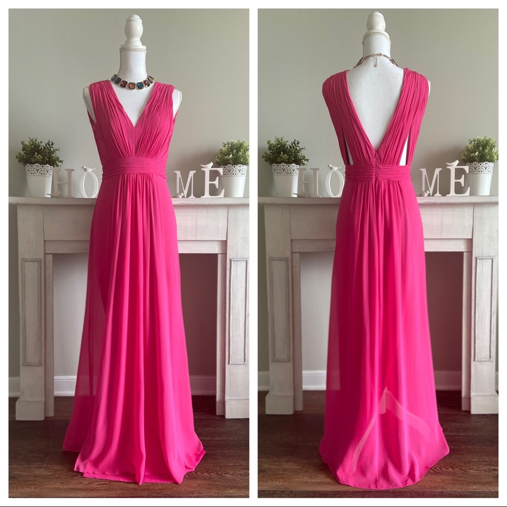 BEBE- Pink Bridesmaids Dress